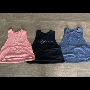Hylete cropped muscle tank bundle